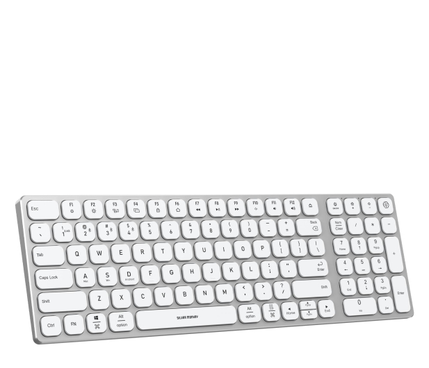SILVER MONKEY Alu Keys Mini Premium Backlight White SMA257 - 1266239 - zdjęcie 3